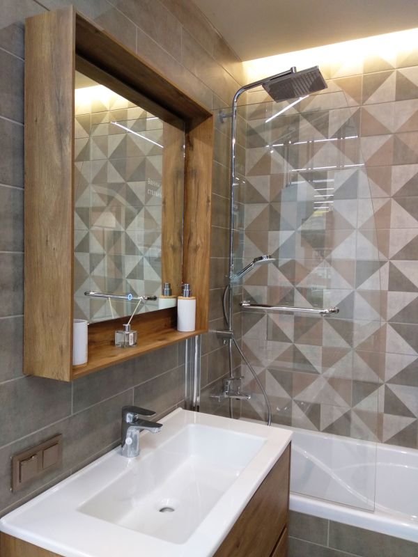 Renovated Bathroom with Tiles